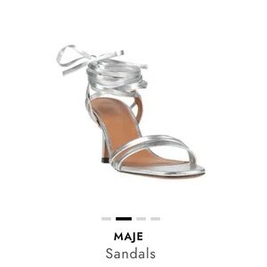 maje wrap sandals